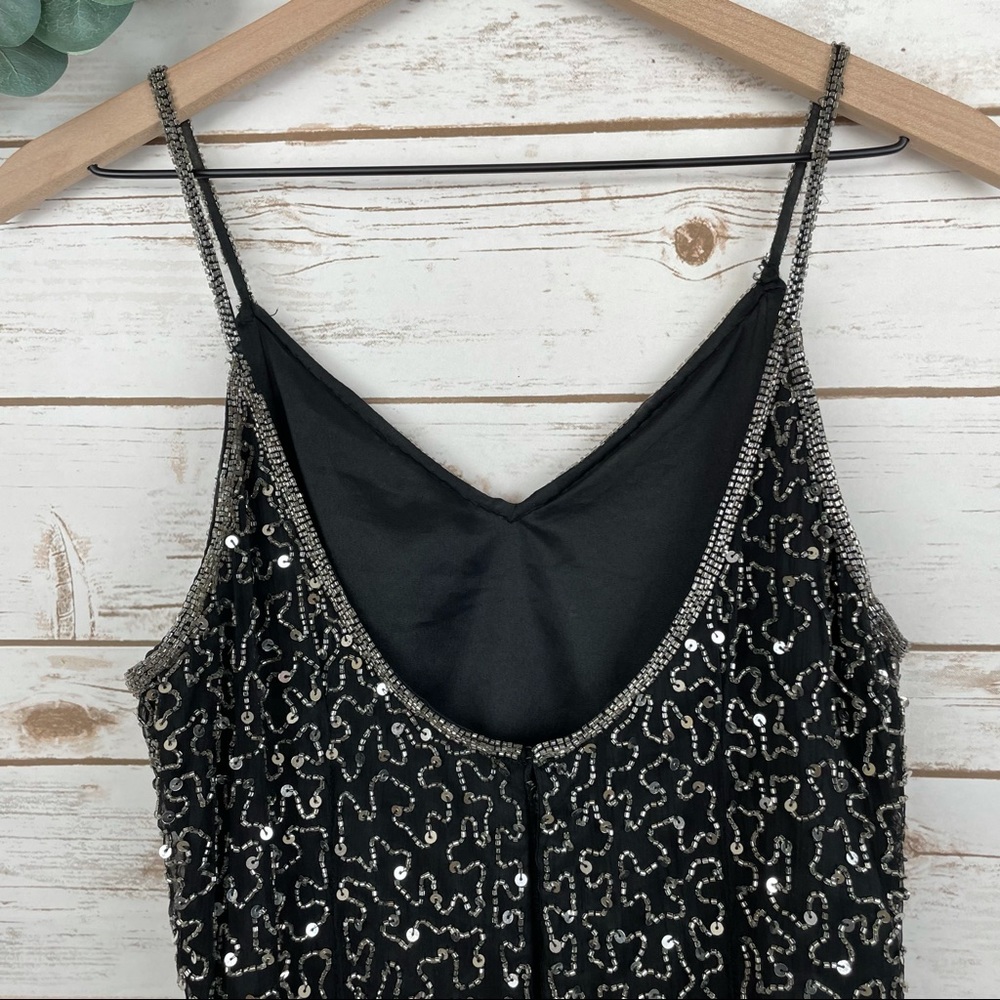 Scala Sequin And Beads Spaghetti Strap Maxi Dress - image 6